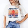 Take Chances Make Mistakes Get Messy Vintage Teacher Life Women's T-Shirt, trending gift
