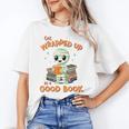 Cute Halloween Teacher Librarian Mummy Reading Books Women's T-Shirt, trending gift