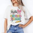 Cute Hello Second Grade Back To School Coquette Teacher Girl Women's T-Shirt, trending gift Cute Hello Second Grade Back To School Coquette Teacher Girl Women's T-Shirt, trending gift