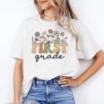 First Grade Teacher Wildflower Back To School Floral Outfits Women's T-Shirt, First Grade Teacher Gifts, trending gift