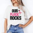 Our Flock Rocks Flamingo Mother's Day Teacher Women's T-Shirt, trending gift Our Flock Rocks Flamingo Mother's Day Teacher Women's T-Shirt, trending gift
