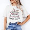 Floral Book a New Chapter Begins Retired Retirement Teacher Women's T-Shirt, trending gift Floral Book a New Chapter Begins Retired Retirement Teacher Women's T-Shirt, trending gift