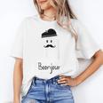 French Teacher Halloween Bonjour Ghost Women's T-Shirt, trending gift French Teacher Halloween Bonjour Ghost Women's T-Shirt, trending gift