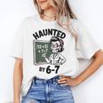 Haunted 67 Skeleton Math Teacher Halloween Costume Math Pun Women's T-Shirt, trending gift