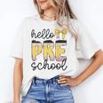 Hello Pre-K Preschool Back To School First Day Teacher Kids Women's T-Shirt, trending gift Hello Pre-K Preschool Back To School First Day Teacher Kids Women's T-Shirt, trending gift