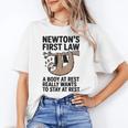 Newtons First Law Physics Jokes Science Teacher Women's T-Shirt, Science Teacher Gifts, trending gift Newtons First Law Physics Jokes Science Teacher Women's T-Shirt, Science Teacher Gifts, trending gift