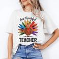 One Thankful Teacher Thanksgiving TurkeyCute Pencil Women's T-Shirt, trending gift