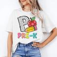 P Is For Pre-K Teacher Pencil Apple Back To School Women's T-Shirt, trending gift P Is For Pre-K Teacher Pencil Apple Back To School Women's T-Shirt, trending gift