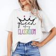 Queen Of My Classroom Colorful Teacher For Men Women Women's T-Shirt, trending gift Queen Of My Classroom Colorful Teacher For Men Women Women's T-Shirt, trending gift