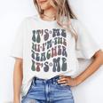 Retro IT'S ME Hi I'm The TEACHER Groovy Testing Squad Pink Women's T-Shirt, Groovy Teacher Gifts, trending gift Retro IT'S ME Hi I'm The TEACHER Groovy Testing Squad Pink Women's T-Shirt, Groovy Teacher Gifts, trending gift