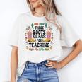 These Boots Are Made Teaching Western Cowboy Teacher Women's T-Shirt, trending gift These Boots Are Made Teaching Western Cowboy Teacher Women's T-Shirt, trending gift