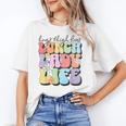 Soul Bleach Teacher Staff First Day Of School Last Hugs & High Fives Lunch Lady Vibes Blue Classic Fit Women's T-Shirt, trending gift Soul Bleach Teacher Staff First Day Of School Last Hugs & High Fives Lunch Lady Vibes Blue Classic Fit Women's T-Shirt, trending gift
