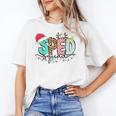 SPED Squad Special Education Teacher Autism Christmas Women Women's T-Shirt, trending gift