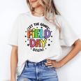Teacher Student Field Day Let The Games Begin Field Day Women's T-Shirt, trending gift Teacher Student Field Day Let The Games Begin Field Day Women's T-Shirt, trending gift