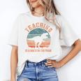 Teaching Is A Walk In The Park Teacher T-Rex Retro Women's T-Shirt, trending gift Teaching Is A Walk In The Park Teacher T-Rex Retro Women's T-Shirt, trending gift