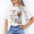 Turkey Thanksgiving Art Teacher Costume Tee For Artists Women's T-Shirt, trending gift