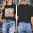 100 Days Of School Preppy 100th Day Of School Teacher Kids Women's T-Shirt, funny design