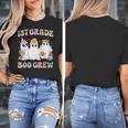 1st Grade Boo Crew Groovy Halloween Floral Ghost Kid Teacher Women's T-Shirt, Groovy Teacher Gifts, funny design 1st Grade Boo Crew Groovy Halloween Floral Ghost Kid Teacher Women's T-Shirt, Groovy Teacher Gifts, funny design