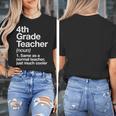4th Grade Teacher Definition Back To School First Day Women's T-Shirt, First Grade Teacher Gifts, 4th Grade Teacher Gifts, funny design 4th Grade Teacher Definition Back To School First Day Women's T-Shirt, First Grade Teacher Gifts, 4th Grade Teacher Gifts, funny design