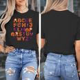 ABCs Learning Kindergarten Teacher Halloween Alphabet Women's T-Shirt, funny design ABCs Learning Kindergarten Teacher Halloween Alphabet Women's T-Shirt, funny design