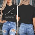 Acute Angle Cute Math Teacher Women's T-Shirt, funny design