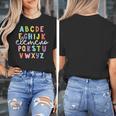 Alphabet ABC Elemeno Teacher Student Back To School Women's T-Shirt, funny design Alphabet ABC Elemeno Teacher Student Back To School Women's T-Shirt, funny design