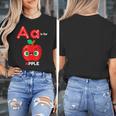 A Is For Apple Pre-K Kindergarten Teacher Student Women's T-Shirt, funny design A Is For Apple Pre-K Kindergarten Teacher Student Women's T-Shirt, funny design