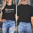 Art Teacher Definition Arts Artist Artistic Graphic For Men Women Girls Kids Women's T-Shirt, funny design