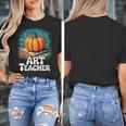 Art Teacher Pumpkin Painting Halloween Costume Women's T-Shirt, funny design