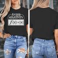 Avoid Negativity Math Teacher Women's T-Shirt, funny design
