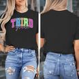 Back To School Neon Checkered Third Grade Colorful Teacher Women's T-Shirt, funny design Back To School Neon Checkered Third Grade Colorful Teacher Women's T-Shirt, funny design