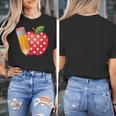 Back To School Pencil And Apple Teacher Student Women's T-Shirt, funny design Back To School Pencil And Apple Teacher Student Women's T-Shirt, funny design