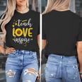Back To School Teach Love And Inspire Teacher Sunflower Women's T-Shirt, funny design