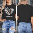 Believe In Yourself YOU MATTER Teachers Big Heart Women's T-Shirt, funny design