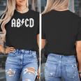 Boys Girls Teachers ABCD Rock Graphic Back To School Women's T-Shirt, funny design