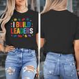 I Build Leaders Bricks Building Blocks Teacher Brick Builder Women's T-Shirt, funny design