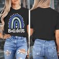 Bulldogs School Mascot Rainbow Teacher Lover Women's T-Shirt, funny design
