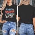 I Can't Answer That For You Staar Test Teacher Testing Day Women's T-Shirt, funny design I Can't Answer That For You Staar Test Teacher Testing Day Women's T-Shirt, funny design