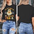 You Can't Scare Me I Teach Pre-K Halloween Teacher Ghost Women's T-Shirt, funny design