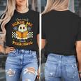 You Can't Scare Me I Teach Preschool Teacher Halloween Ghost Women's T-Shirt, funny design