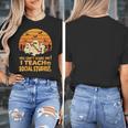 You Can't Scare Me I Teach Social Studies Teacher Halloween Women's T-Shirt, funny design