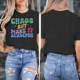 Chaos But Make It Academic Teacher Back To School Women's T-Shirt, funny design Chaos But Make It Academic Teacher Back To School Women's T-Shirt, funny design