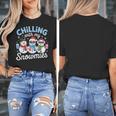 Chillin With My Snowmie Women Christmas Snowman Teacher Snow Women's T-Shirt, funny design Chillin With My Snowmie Women Christmas Snowman Teacher Snow Women's T-Shirt, funny design