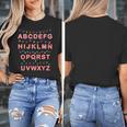 Christmas Alphabet Candy Cane Teachers Students Candy Cane For Men Women Kids Women's T-Shirt, funny design