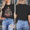 Christmas Library Tree Love Reading Books Nerd Teacher Women's T-Shirt, funny design Christmas Library Tree Love Reading Books Nerd Teacher Women's T-Shirt, funny design