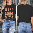 Christmas Math Teacher Equation Gingerbread With Santa Hat Men Women Women's T-Shirt, funny design