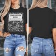 Composition Book Notebook Teachers Matching Group Halloween Women's T-Shirt, funny design