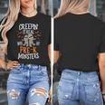 Creepin It Real Pre-K Monsters Halloween Preschool Teacher Women's T-Shirt, funny design Creepin It Real Pre-K Monsters Halloween Preschool Teacher Women's T-Shirt, funny design