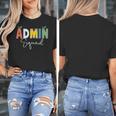 Cute Admin Squad Crew Team Back To School Teacher For Men Women Women's T-Shirt, funny design Cute Admin Squad Crew Team Back To School Teacher For Men Women Women's T-Shirt, funny design
