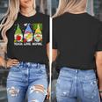 Cute Gnomes Teach Love And Inspire Back To School Teacher Women's T-Shirt, funny design